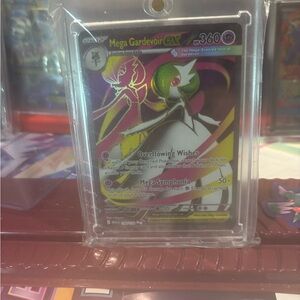 Pokemon Mega Gardevoir EX Card - Black, Green, Pink, Yellow